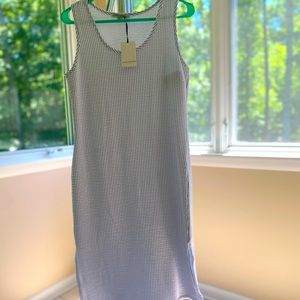 NWT Green Envelope • Blue & White Seersucker Midi Dress
